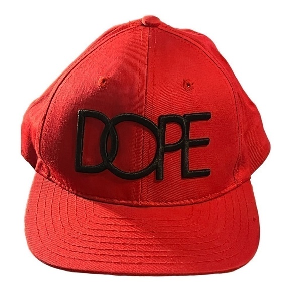 DOPE Other - Y2K FLY Red Snapback Cap